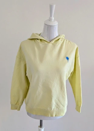 Joli sweat jaune femme, paradise south beach, MNG, taille xs/s 34/36, merk: MNG, staat: Goed, maat: S / 36 / 8, € 5,00, € 5,95 inclusief Kopersbescherming