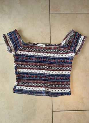 Top épaules dénudées Jennyfer, merk: Jennyfer, staat: Veelgebruikt, maat: XS / 34 / 6, € 2,00, € 2,80 inclusief Kopersbescherming