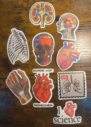 🌙 Lot stickers cabinet de curiosités Anatomie, zustand: Sehr gut, größe: Einheitsgröße, 1,50 €, 2,28 € inklusive Vinted-Käuferschutz