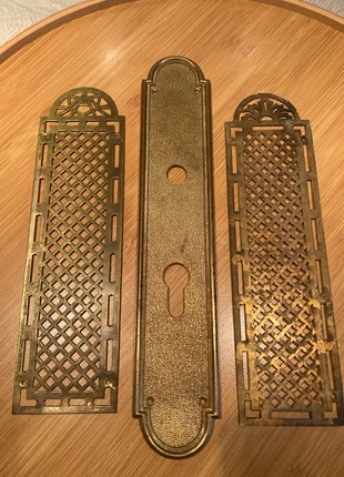Lot de 3 anciennes plaque de propreté de porte en bronze, marque: Bronze, état: Très bon état, 35,00 €, 37,45 € Protection acheteurs incluse