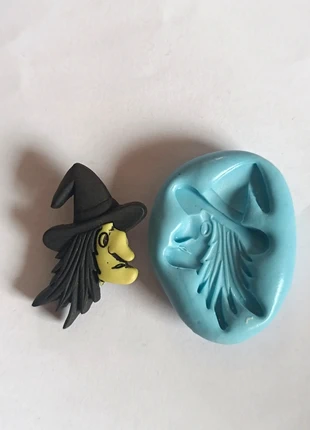 Moule silicone sorcière Halloween – résine ou pâtisserie, marca: Fait Main, estado: Nuevo sin etiquetas, 4,90 €, 5,85 € Protección al comprador incluida