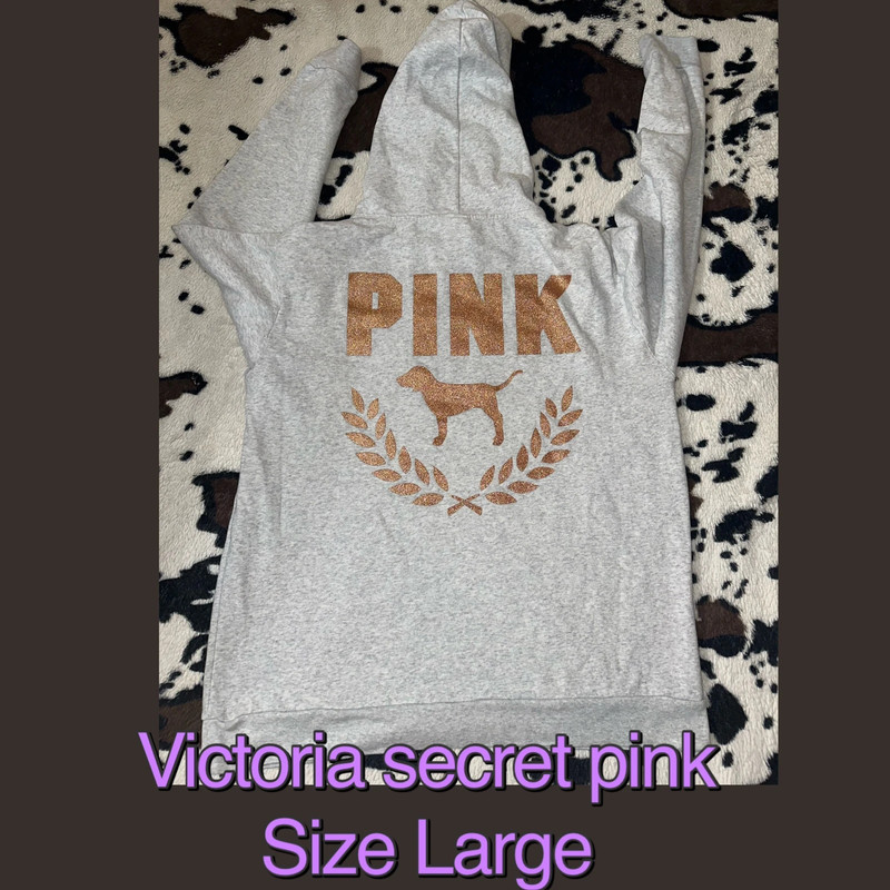 Victoria secret pink hoodie size large 1