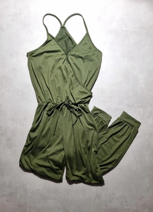 Combinaison pantalon bretelles / Femme / Vert / Taille M, merk: Vintage Dressing, staat: Heel goed, maat: M / 38 / 10, € 2,00, € 2,80 inclusief Kopersbescherming