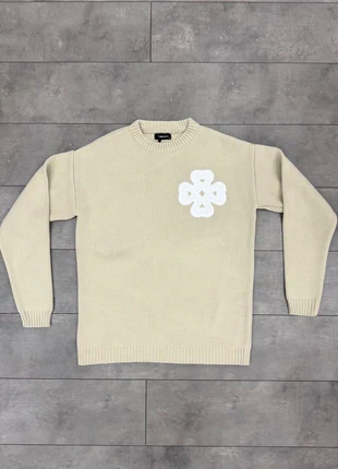 Pull beige Hallstarz – motif trèfle brodé, brand: Hallstarz, condition: New with tags, size: XL, €23.00, €24.85 includes Buyer Protection