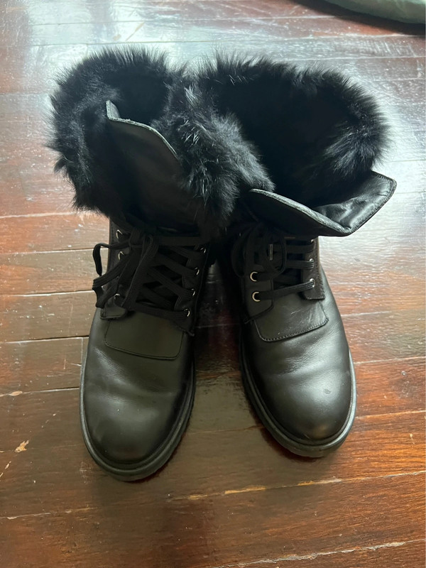 Moncler fur boots