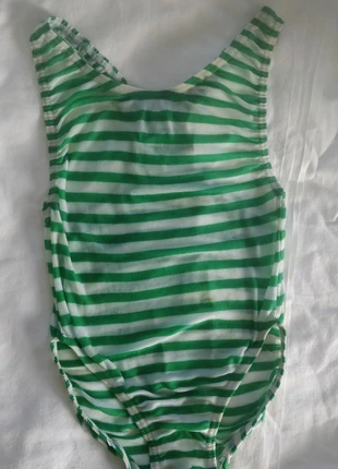 maillot de bain rétro satiné 1 pièce France rayé vert blanc Vintage années 80 Français, marque: Vintage Dressing, état: Bon état, taille: 3 ans / 98 cm, 6,00 €, 7,00 € Protection acheteurs incluse