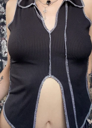 Sexy black crop top, merk: Shein, staat: Heel goed, maat: S / 36 / 8, € 3,00, € 3,85 inclusief Kopersbescherming