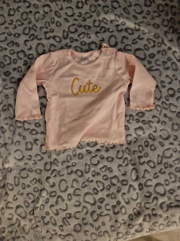 Baby Mädchen Langarmshirt mit Glitzer