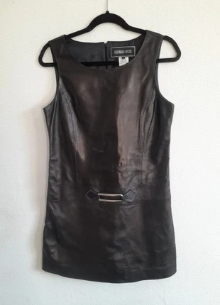 Georges Rech – Robe vintage en cuir d’agneau noir – Taille 40 – Made in France, brand: Georges Rech, condition: Very good, size: L / 40 / 12, €150.00, €158.20 includes Buyer Protection