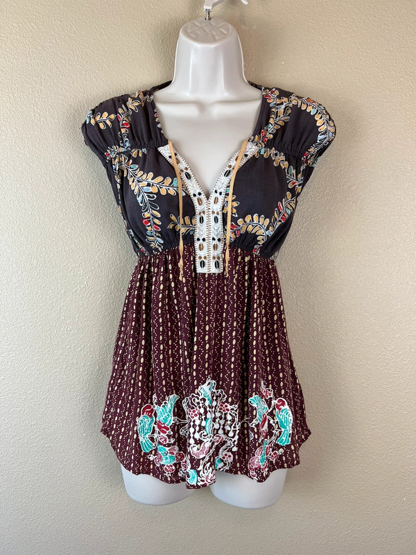 Free People y2k boho top 1