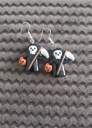 Grim Reaper earrings - Handmade, brand: NO LABEL, condition: New with tags, £2.50, £3.33 includes Buyer Protection