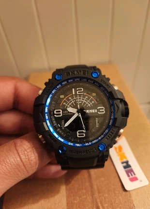 Montre Skmei Homme Noir & Bleue (Neuf), brand: SKMEI, condition: New with tags, size: One size, €14.00, €15.40 includes Buyer Protection