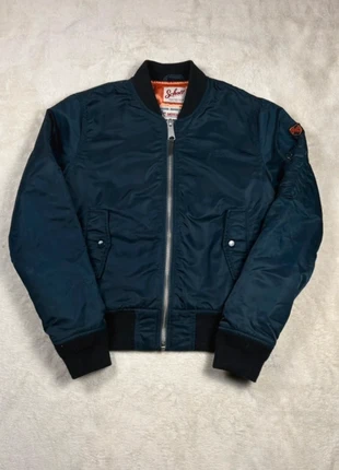 Schott x American College bombers MA-1 "New York" bleu marine taille M authentique année 90, merk: Schott, staat: Heel goed, maat: M / 38 / 10, € 50,00, € 53,20 inclusief Kopersbescherming