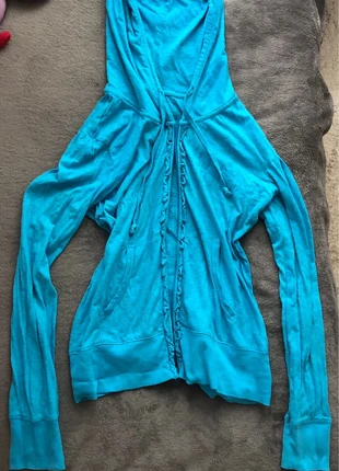 turquoise zip up hoodie, brand: Dunnes Stores, condition: Good, size: L / 40 / 12, €4.00, €4.90 includes Buyer Protection