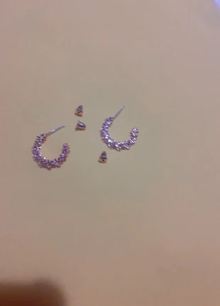 Pendientes de aro de color oro rosa., brand: Shein, condizioni: Nuovo con cartellino, €1.00, €1.75 include la Protezione acquisti