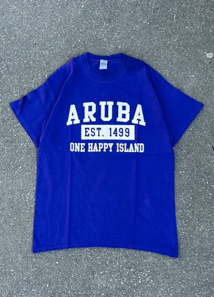 Vintage t-shirt aruba one happy island violet - Taille M, brand: Vintage Dressing, condition: Very good, size: M, €5.00, €5.95 includes Buyer Protection Pro