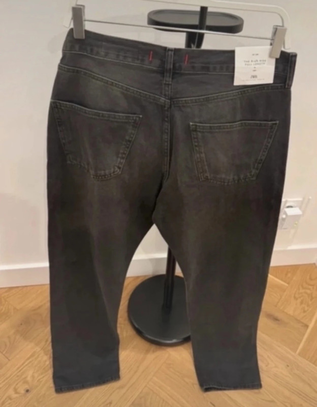 Zara szare grafitowe spodnie jeansy dżinsy rozmiar 40 L 42 XL 5