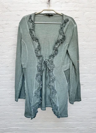 Didi Vest Maat S Khaki Ruches Romantisch Witchy, marca: Didi, estado: Muito bom, tamanho: S / 36 / 8, €12.00, €13.30 inclui Proteção do Comprador Pro