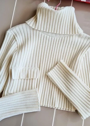 Pull écru crop top col montant roulé La Fée Maraboutée, marke: La Fee Maraboutee, zustand: Neu, größe: M / 38 / 10, 140,00 €, 147,70 € inklusive Vinted-Käuferschutz