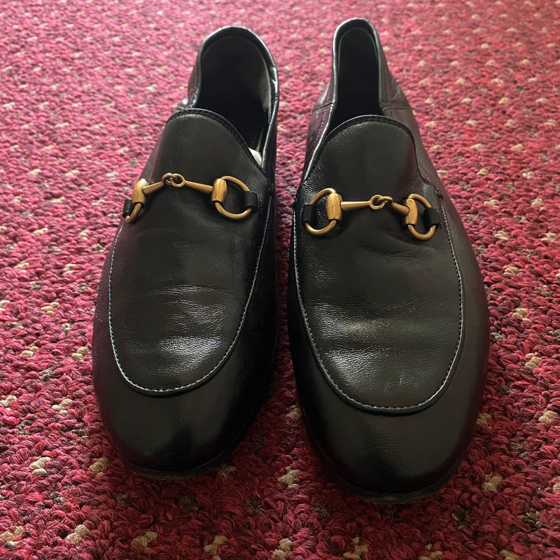 Gucci ref 414998 Brixton convertible leather loafers women s shoes mules eur35 uk2