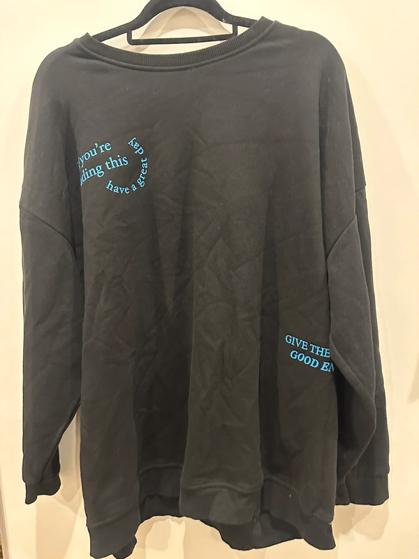 Sudadera negra oversize primark Vinted