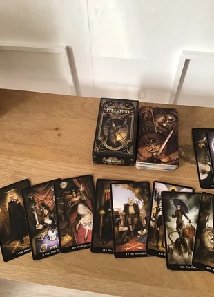 Jeu de tarot divinatoire Steampunk , marca: STEAMPUNK, estado: Bom, tamanho: Prematuro, até 44 cm, €6.00, €7.00 inclui Proteção do Comprador