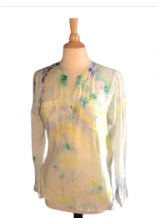 Tie-dye cotton candy blouse MED one of 1 , brand: Old Navy, condition: New without tags, size: M / UK 12-14, £22.21, £24.02 includes Buyer Protection