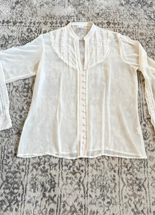 Camaïeu – Blouse romantique en voile et dentelle taille m, marque: Camaïeu, état: Très bon état, taille: M / 38 / 10, 9,00 €, 10,15 € Protection acheteurs incluse