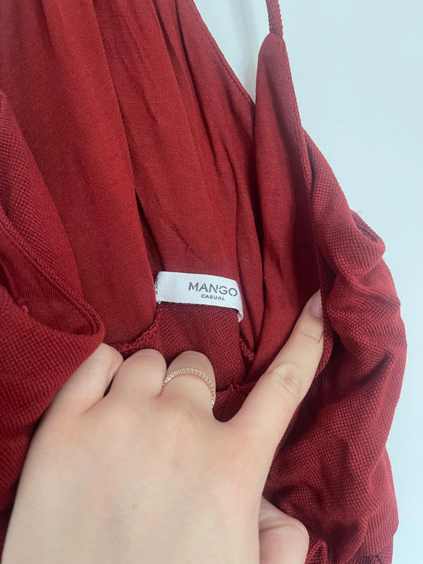 Robe d’été terracotta Mango 4