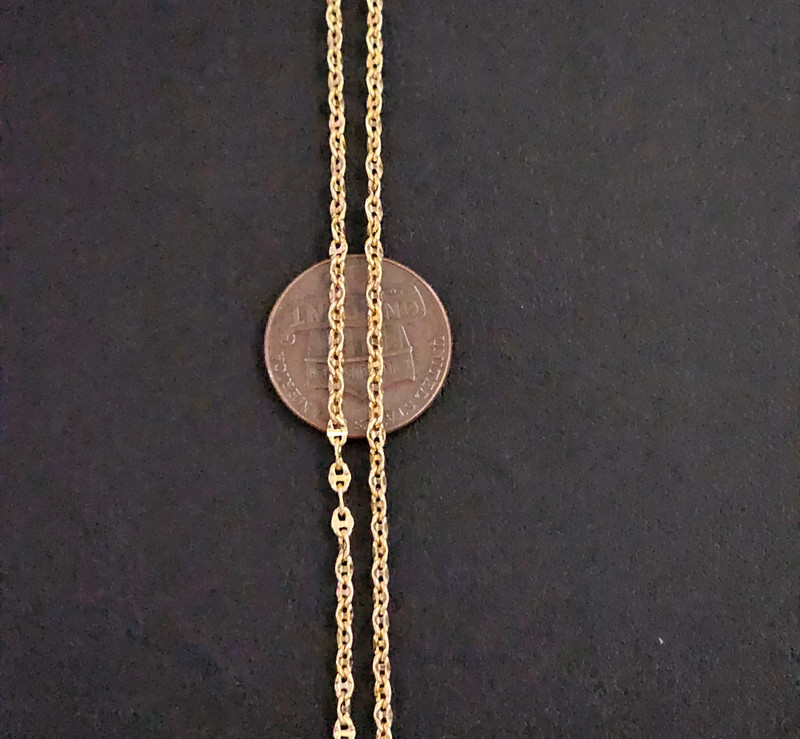 14k gold necklace 18 inch 3