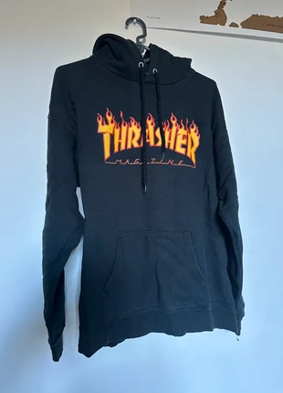 Sweat à Capuche Thrasher - Logo Flame Classique (Noir), marque: Thrasher, état: Très bon état, taille: M, 5,00 €, 5,95 € Protection acheteurs (Pro) incluse