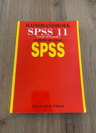 Textbook “Basishandboek SPSS 11 voor Windows", condition: Very good, €1.00, €1.75 includes Buyer Protection