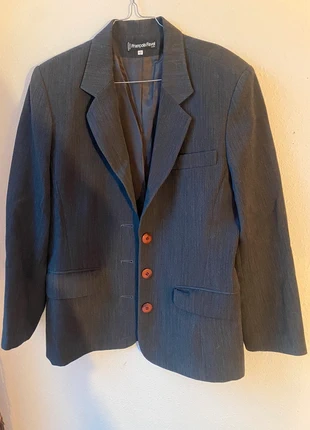 Blazer gris oversize épaulette vintage , brand: François Favel, condition: Very good, size: XL / 42 / 14, €9.00, €10.15 includes Buyer Protection