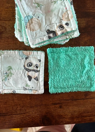Lingette bébé /démaquillante panda, brand: Fait Main, condition: New without tags, €10.00, €11.20 includes Buyer Protection