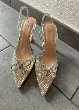 Escarpin diamant, staat: Heel goed, maat: 38, € 30,00, € 32,20 inclusief Kopersbescherming