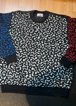 Carlo Colucci vintage maglione stile Coogi Missoni Versace L oversize XL, brand: Carlo Colucci, condizioni: Ottime, taglia: XL, €70.00, €74.20 include la Protezione acquisti