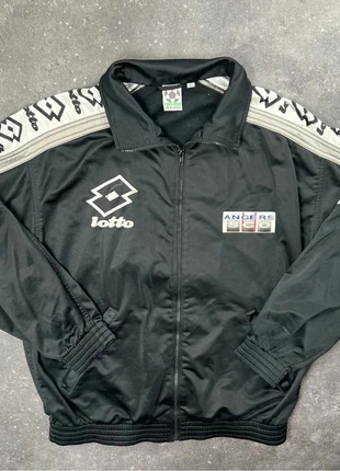 Veste de survêtement Lotto Angers SCO 1994 noir gris vintage - XL homme - polyester AA 169, marque: Lotto, état: Très bon état, taille: XL, 26,00 €, 28,00 € Protection acheteurs (Pro) incluse