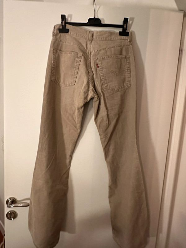 Pantalon velour côtelé évasé 4