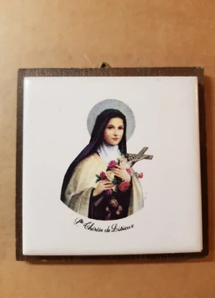 ancienne plaque murale Ste Thérèse de Lisieux vintage catho, brand: Religion, condition: Very good, €4.00, €4.90 includes Buyer Protection