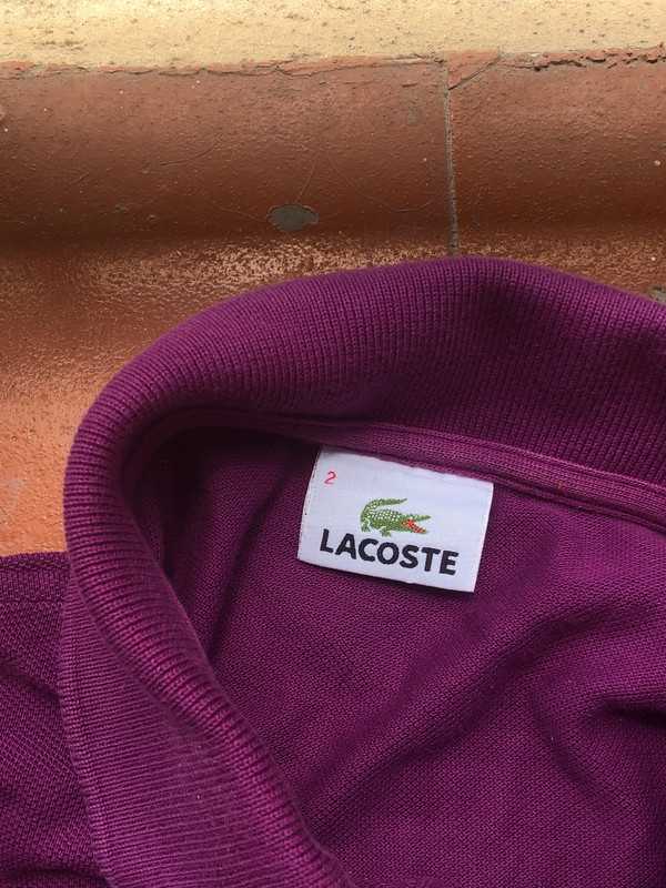 Polo lacoste morado sales