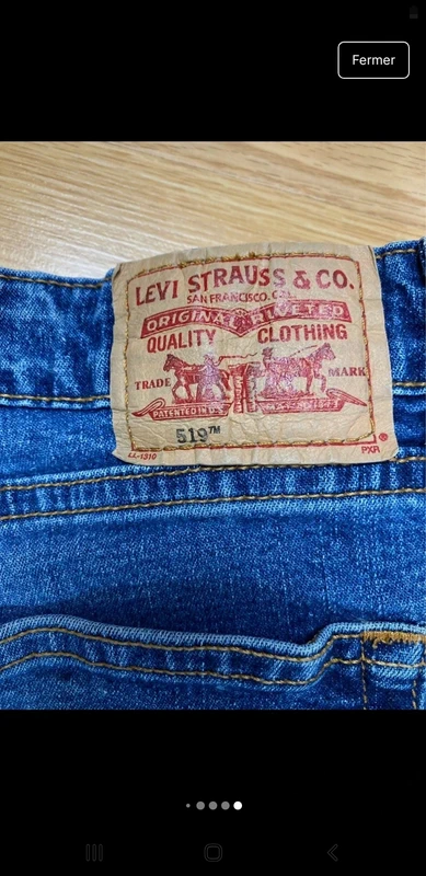 Short en jean Levi Strauss 519 - photo numéro 3