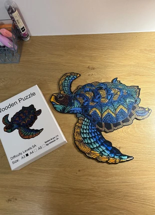 🐢 Puzzle Tortue Colorée – 216 pièces 🧩, marque: wooden puzzle, état: Très bon état, 3,50 €, 4,38 € Protection acheteurs incluse