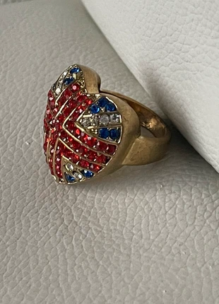 Bague coeur dorée drapeau anglais, brand: ENGLAND, condition: New without tags, size: 16.9 mm Ø, €2.90, €3.75 includes Buyer Protection