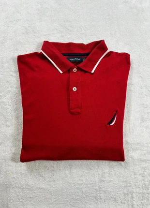 Polo manches courtes uni Nautica - Taille L Homme - Rouge logo brodé, marque: Nautica, état: Très bon état, taille: L, 7,00 €, 8,05 € Protection acheteurs incluse