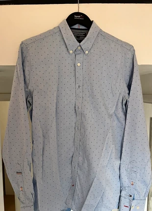 Tommy Hilfiger Blue Monogram Shirt, brand: Tommy Hilfiger Tailored, condition: New without tags, size: M, £12.00, £13.30 includes Buyer Protection
