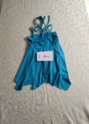 Tunique bleue, brand: je ne sais pas, condition: Very good, size: 24-36 months / 92 cm, €1.00, €1.75 includes Buyer Protection