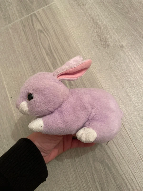 Peluche lapin violet - photo numéro 2