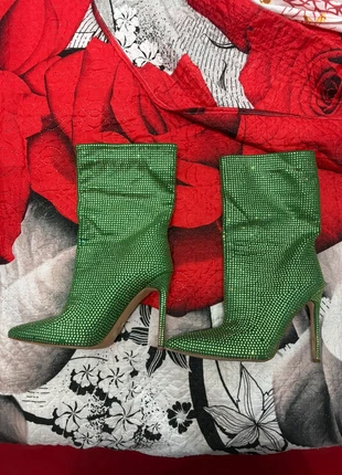 Stivale verdi con strass tacco a spillo, marque: NOBRAND.PT, état: Très bon état, taille: 41, 5,00 €, 5,95 € Protection acheteurs incluse