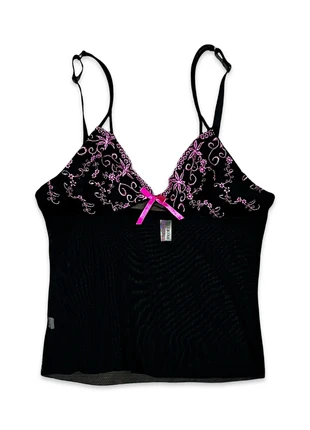 Schwarz Pinkes Y2k Babydoll Mesh Cami Top, merk: y2k, staat: Heel goed, maat: Overige, € 14,00, € 15,40 inclusief Kopersbescherming
