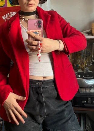 Red blazer, marque: Basic, état: Bon état, taille: L / 40 / 12, 9,00 €, 10,15 € Protection acheteurs incluse